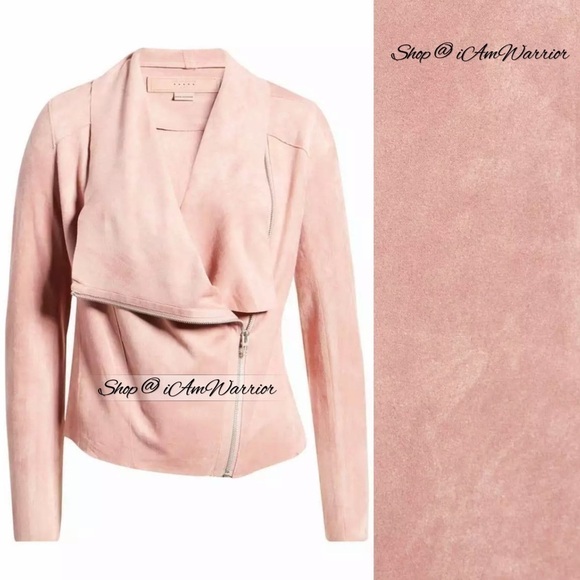 BlankNYC NWT blush rose faux suede spring draped jacket *shop@iamwarrior - Picture 5 of 13